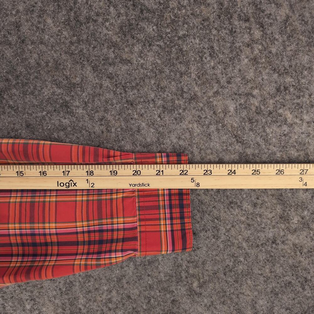 Eddie Bauer Shirt Womens XL Red Plaid Button Up Long Sleeve Cotton Casual - Picture 6 of 7